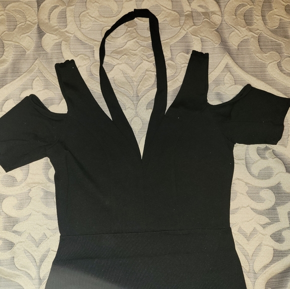 Mini black dress, size S - Picture 3 of 4
